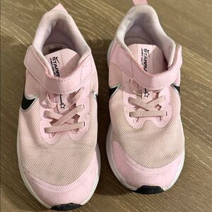 Nike Kids Pink and Black Sneakers